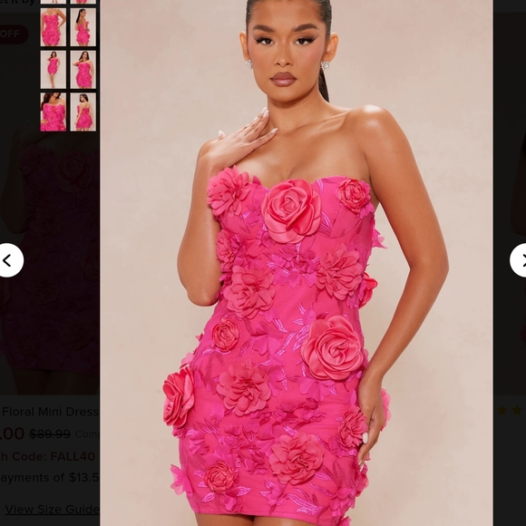 Fashion Nova Dresses & Skirts - Fashion Nova Pink Floral Mini Dress